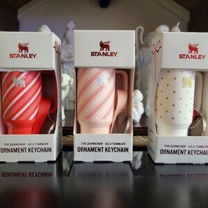 Stanley Ornament/Keychain Lot of 3 - Tumbler/Christmas/Holiday/2025/Lmtd. Ed.